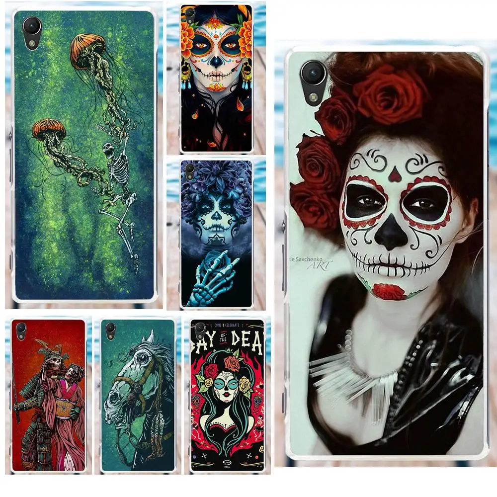 

MicroData Soft Covers For Sony Xperia Z Z1 Z2 Z3 Z4 Z5 compact Mini M2 M4 M5 T3 E3 XA Ariel Day Of The Dead