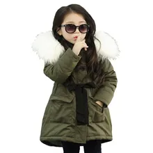 New Fashion Kids Girls Coats And Jackets Kids Faux Fur Collar Warm Thick Coat For Baby Girls Children Winter Outwear Clothes new winter girls fur coat elegant baby girl faux fur jackets and coats thick warm parka kids outerwear clothes girls coat