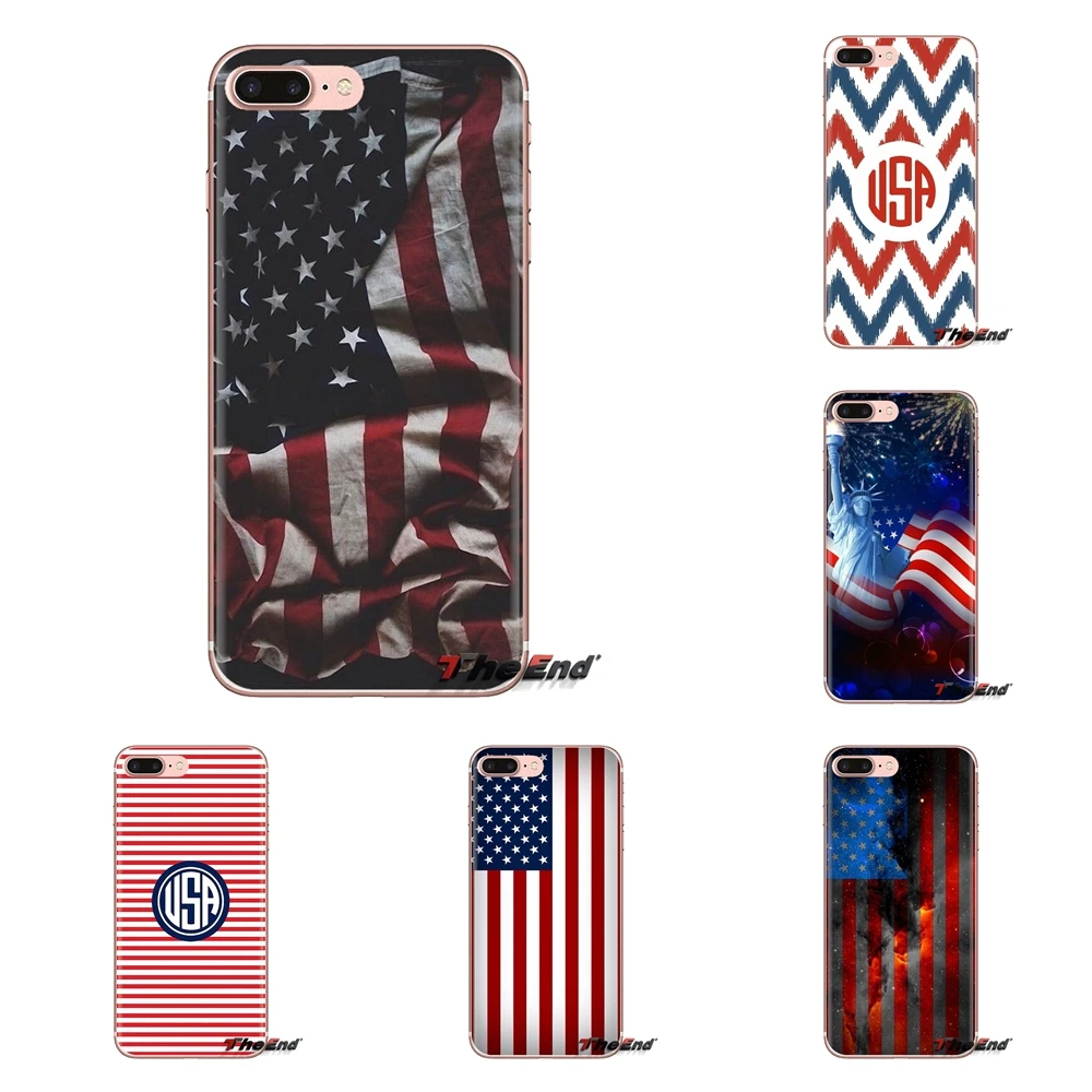 Силиконовый чехол для телефона с флагом США samsung Galaxy S3 S4 S5 Mini S6 S7 Edge S8 S9 S10 Plus Note 3 4 5 8
