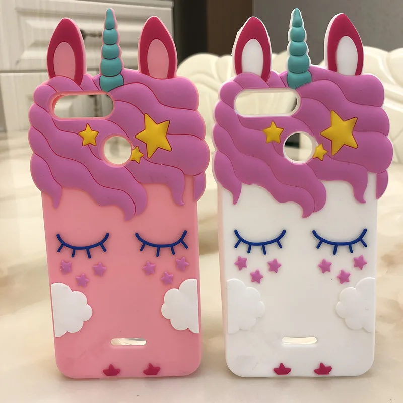 

For Xiaomi Redmi 6 3D Unicorn Horse Silicone Back Case Cover Skin for Xiaomi Redmi 6A