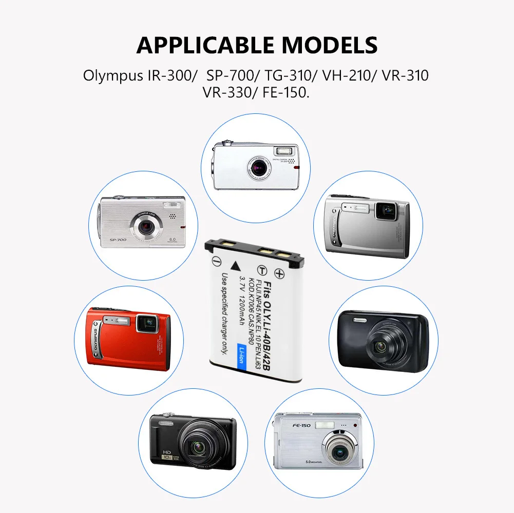 Аккумулятор для камеры Nikon оригинальный перезаряжаемый 3 7 В 1 2 А/ч Olympus Leise Fuji NP45 Li