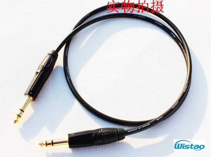 IWISTAO TRS Balanced Signal Cable HIFI Record Canare Professional Broadcast Cable Stereo 6 35 Plug for Headphone Monitor Speaker
