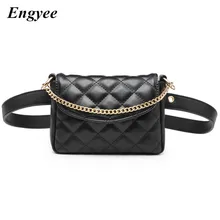 Engyee Стильная Женская поясная сумка в Корейском стиле Женская модный ремень Сумка женская кожаная Роскошная поясная сумка