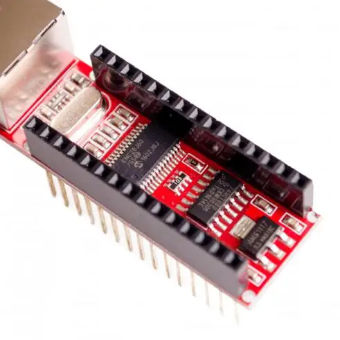 Щит Ethernet Nano V3 ENC28J60 микрочип HR911105A Модуль платы веб сервера для Arduino 3 0|Интегральные