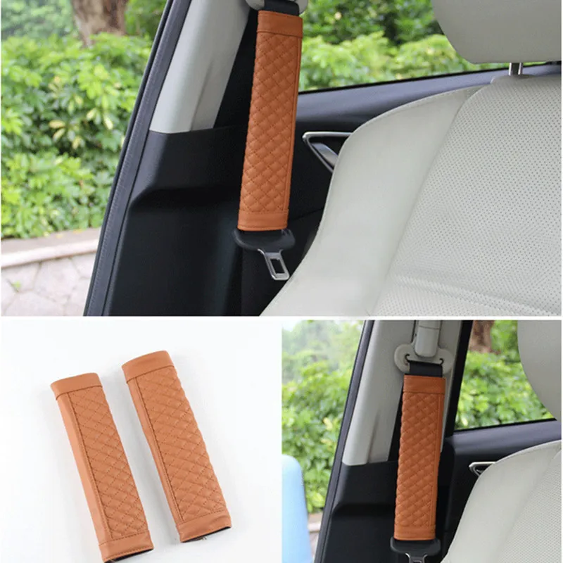 

1 Pair Auto Car Seat Belt Cover Lambskin Soft Seat Shoulder Pad Seatbelt Strap Cover Safety Shoulder Protection