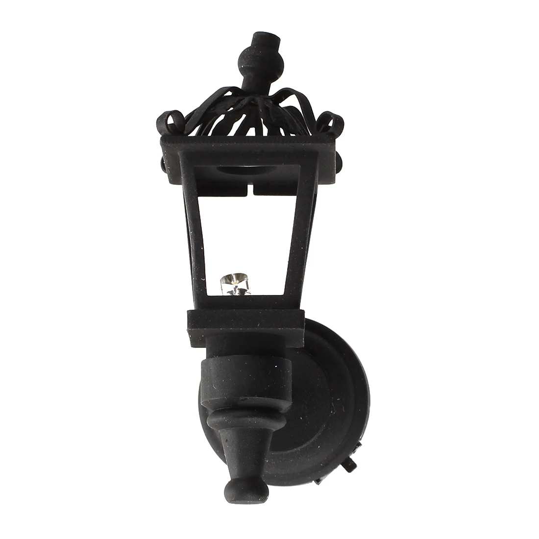 Черный металл 1/12dollhouse миниатюрный светодио дный настенный светильник Модель