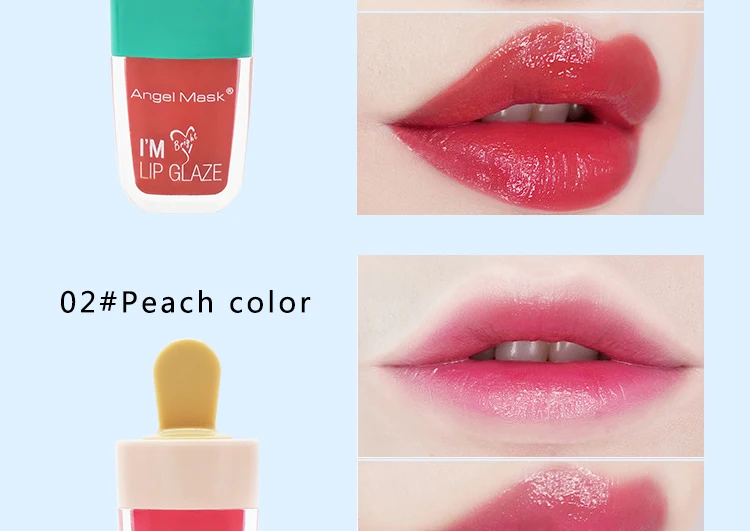 ANGEL MASK Cherry Liquid Lipstick Pink Lip Tint Magic Lip Plumper Nature Long Lasting Moisturizing Matte Lipstick (5)