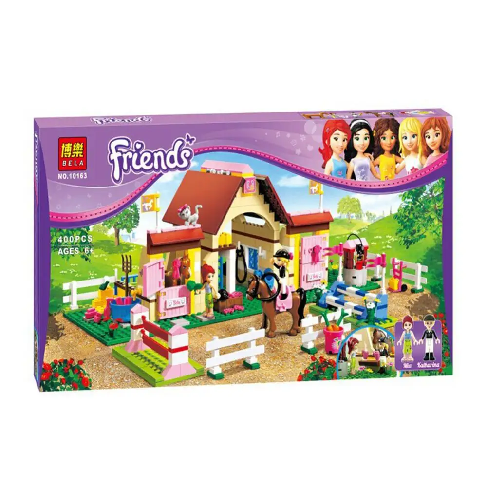 

Bela 10163 Girl friends Series Mia/Katherine minifigures bricks toys Mia's Farm Experience block sets toys