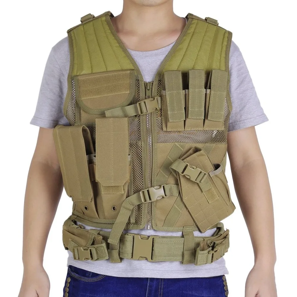 

Army Fans Men Outdoor Military Tactical Vests Combat Assault Vest Army Hunting Airsoft Field Battle Games Jungle Equipment