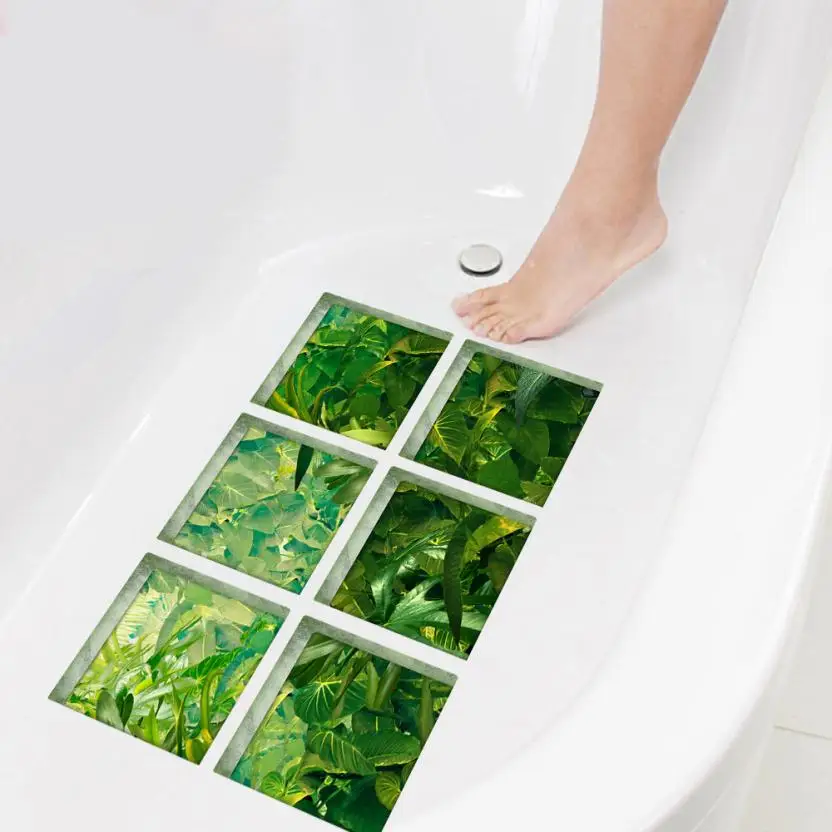 

3D Creative Bathtub Stickers Bathroom Renovation Waterproof Floor Stickers