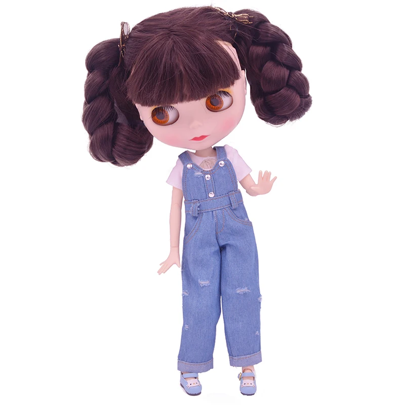 

Blyth Doll BJD, Neo Blyth Doll Nude Customized Frosted Face Dolls Can Changed Makeup and Dress DIY, 1/6 Ball Jointed Dolls SNO6