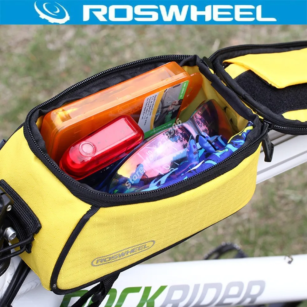 Perfect ROSWHEEL Hot Sale Bicycle Accessories Cycling Bike Frame Front Tube Touch Screen Bags Panniers Holder Pouch for Cell Phone 18 Perfect ROSWHEEL Hot Sale Bicycle Accessories Cycling Bike Frame Front Tube Touch Screen Bags Panniers Holder Pouch for Cell Phone 18