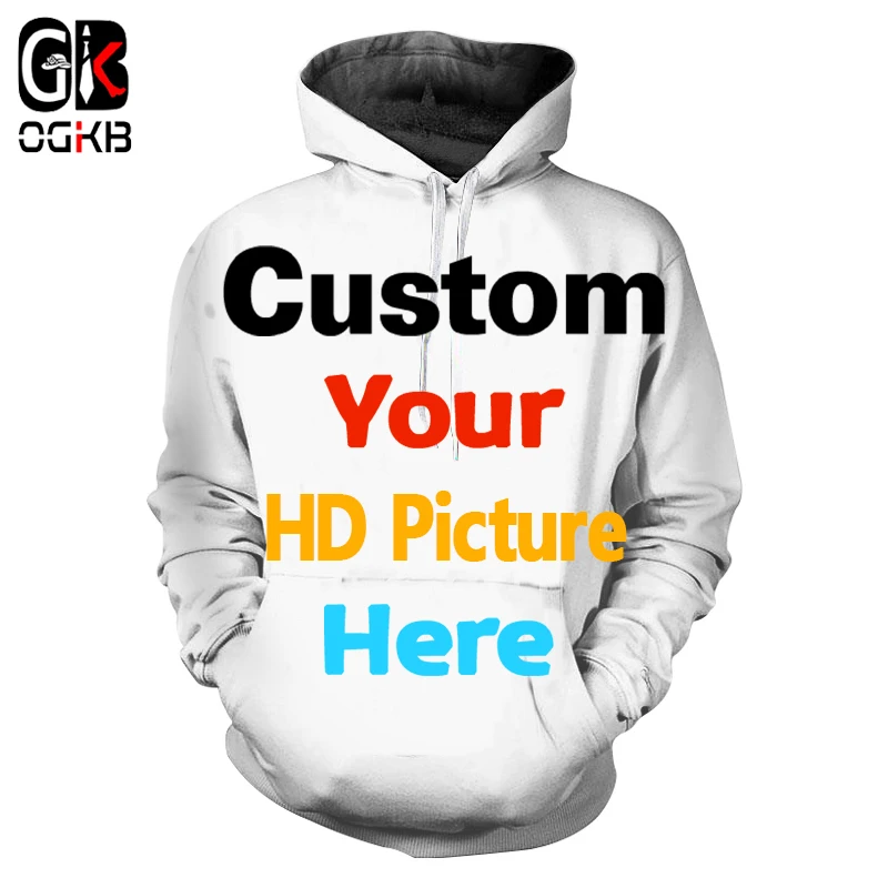OGKB Brand Customize Hoodies Women/men's 3d Custom