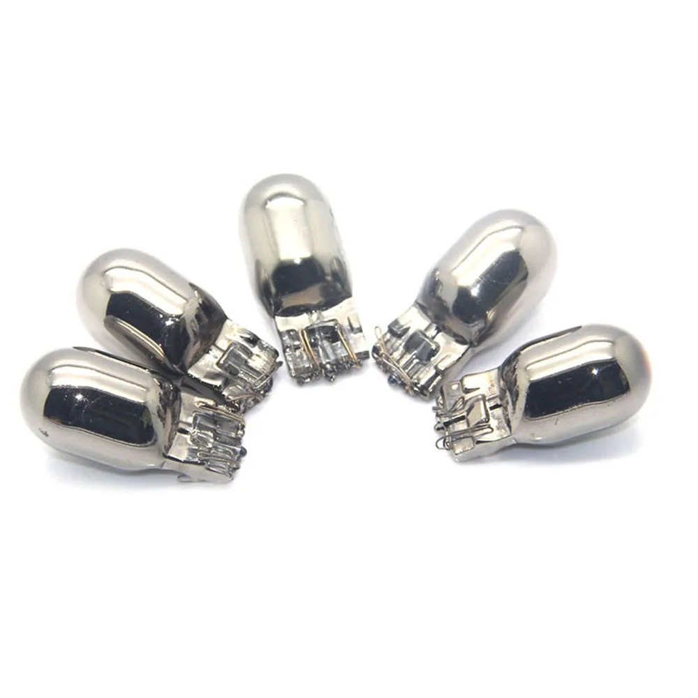 

2pcs free shipping 7443 7440 992 WY21W T20 Glass Silver Chrome Light Bulbs