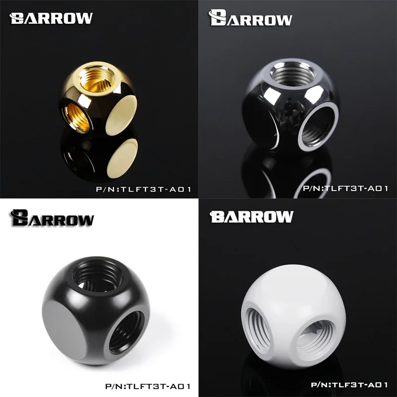 

Barrow TLFT3T-A01 G1/4" 3-WAY Splitter Fitting Tee Connector / Adapter