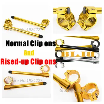 

For Honda VF750 C2 Magna Deluxe PC800 ST1100 VTX1300 Set 41mm 7/8" 22mm CNC Moto Clip Ons Rised-up And Normal Handle Bars Grips
