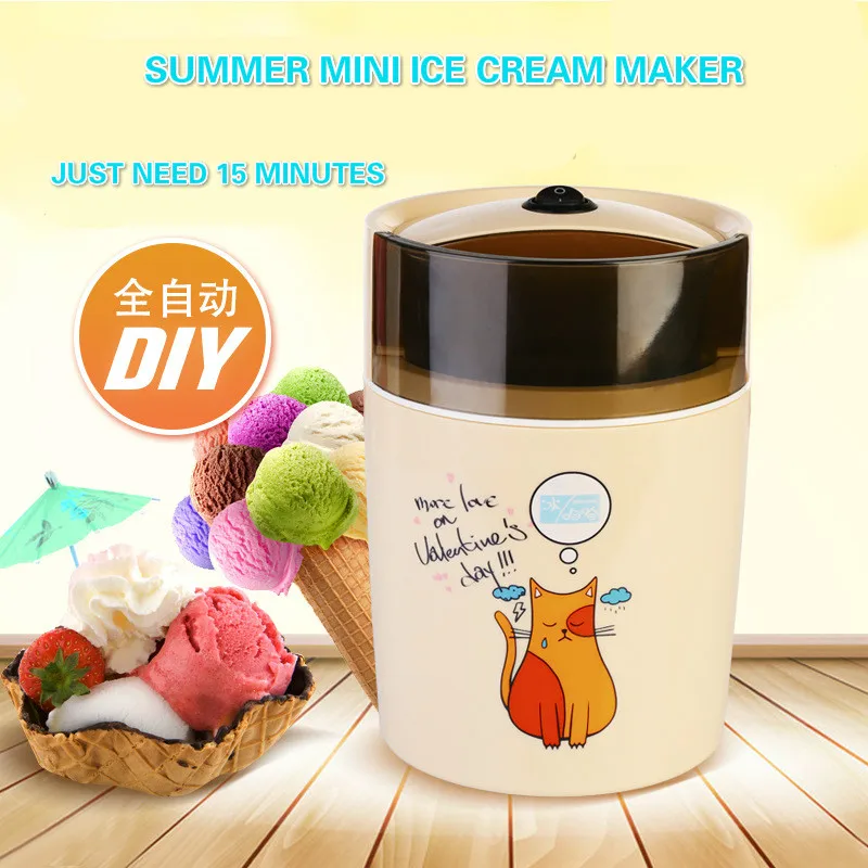 

Frozen Fruit machine icecream home full automatic mini slush ice cream maker tool set