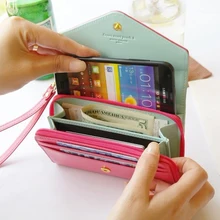 5 5 Wallet Case Women Girl PU Leather Pouch Cover For iPhone 7 6 6S Plus
