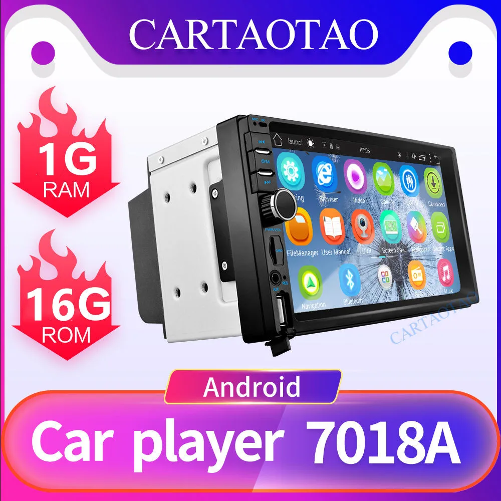 

Android 8.1 Universal 2 Din Car Multimedia Player Autoradio Car radio mp5 7 " Touch Screen Navigation GPS WiFi Player Auto Radio