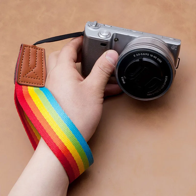 1 50 шт. ремешок на запястье с радужной полосой для камеры canon nikon DSLR SLR и Sony|Ремни