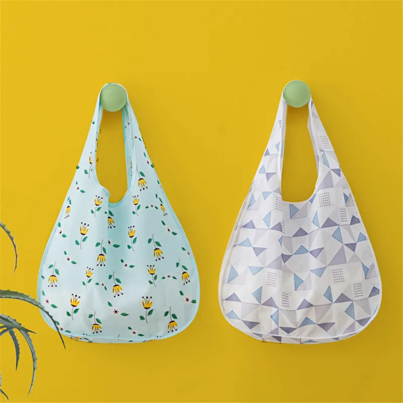 

New Casual Waterproof Polyester Folding Reusable Eco Shopping Bag Travel Pouch Tote Handbag Shoulder Bags