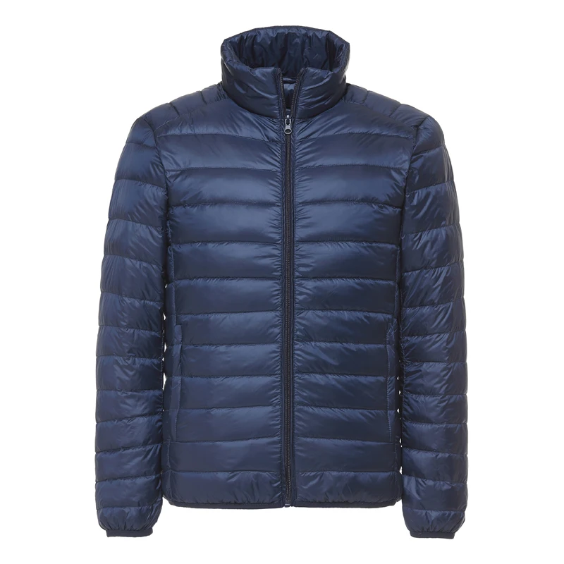 Men's Duck Down Jacket New Autumn Winter Men Fashion Casual Light Collar Coat Brand Clothes Black Red Navy down jacket mens jacket