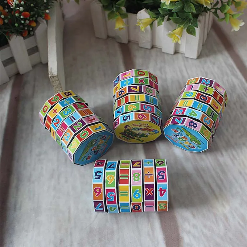 1pc New Children Kids Mathematics Numbers Magic Cube Toy Puzzle Game Gift fluffy slime juguetes montessori lps toys A1