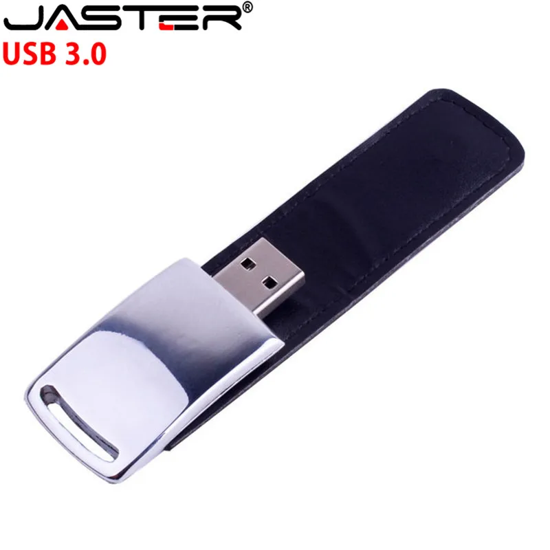 JASTER USB 3,0 логотип клиента металлическая кожа usb+ Подарочная коробка usb флеш-накопитель Флешка 4 ГБ 8 ГБ 16 ГБ 32 ГБ 64 Гб карта памяти U диск