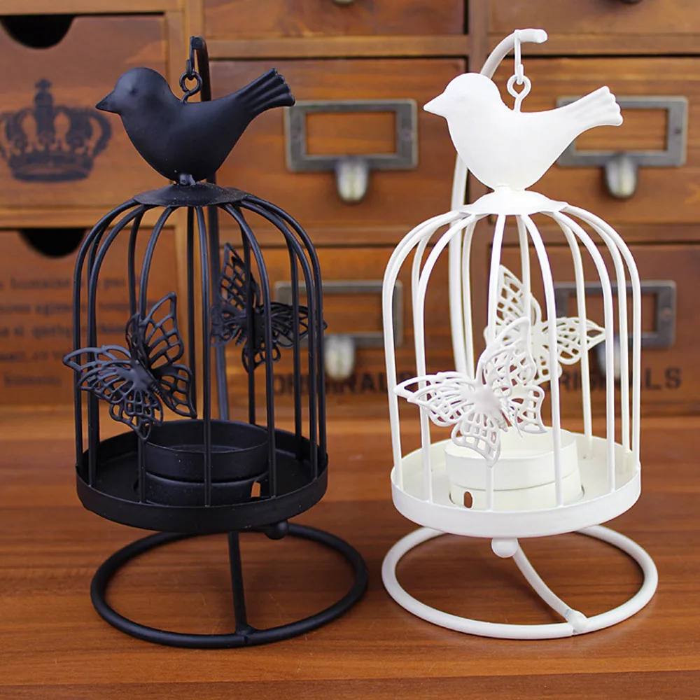 

New Vintage Candle Holder Romantic Candlestick Home Party Wedding Home Decor Kandelaar Candle Holders Bougeoir Mumluk K25