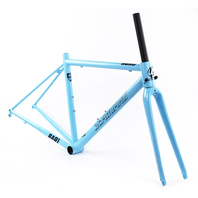 Cheap Seaboard Chrome Steel Road Bike Frame Carbon Fork 700C Tapered Glossy Paint 4130 Heat Treating Classic Cr-mo Frameset Cheap Seaboard Chrome Steel Road Bike Frame Carbon Fork 700C Tapered Glossy Paint 4130 Heat Treating Classic Cr-mo Frameset