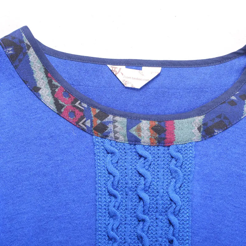 Free Shipping 2018 New National Blouse Sweater Long Sleeve Knitted Print O-neck Women Beaded Pillovers Autumn Winter Tops Free Shipping 2018 New National Blouse Sweater Long Sleeve Knitted Print O-neck Women Beaded Pillovers Autumn Winter Tops