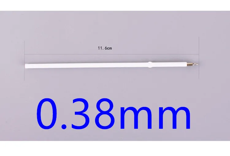 Заправка шариковой ручки 0,38 мм 0,5 мм синие чернила 11,6 см для ручек нажмите tpye