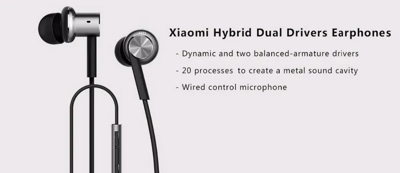 Xiaomi In-ear Earphones and Headphones Metal Body Gold and Silver In Stock High Quality Mi Headset