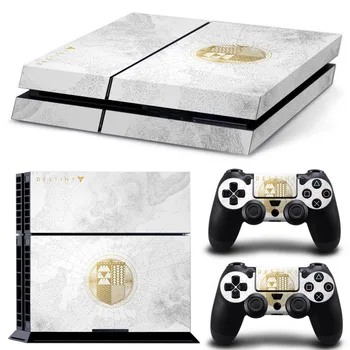 

Free drop shipping Destiny style decals skin sticker for PS4 console and two controllers skin #TN-PS4-10000