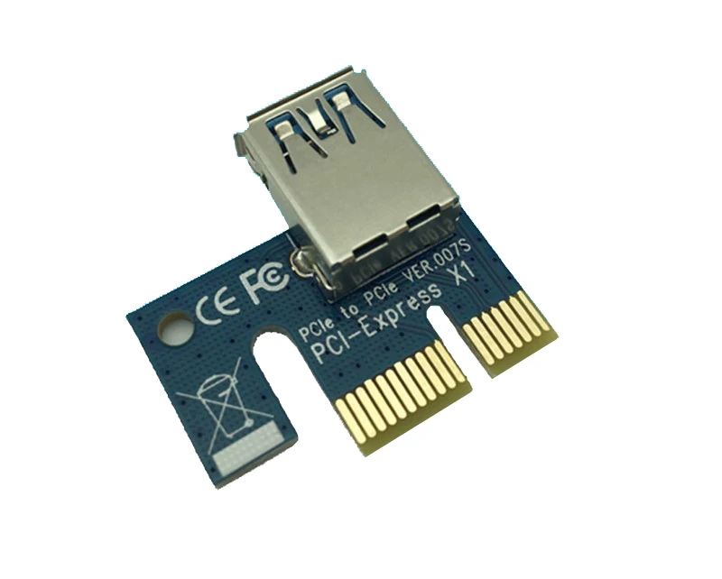 Новый 60 см PCIE 1X к 16X PCI Express карта для шахтерской машины защита от перегрузки по