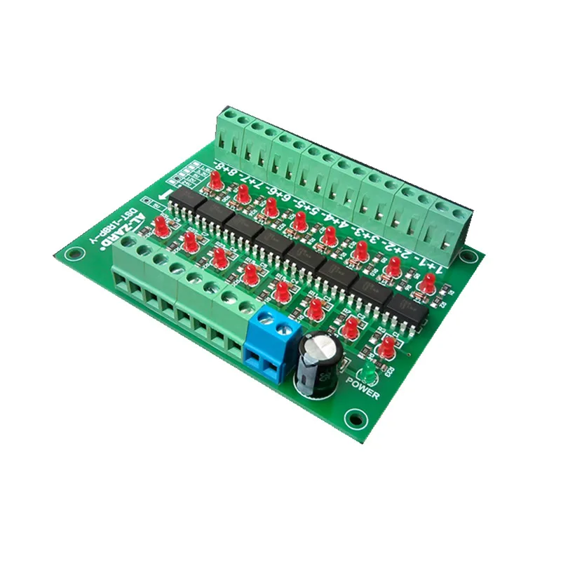 

3.3V To 5V 8 Channel 8bit Photoelectric Isolation Module Board Level Voltage Converter PNP Output PLC Signal