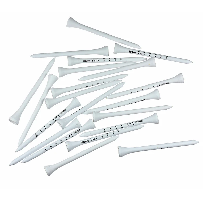 New Sale 50Pcs Professional Golf 83Mm White Golf Wood Tees Accessories Golf Training Aids