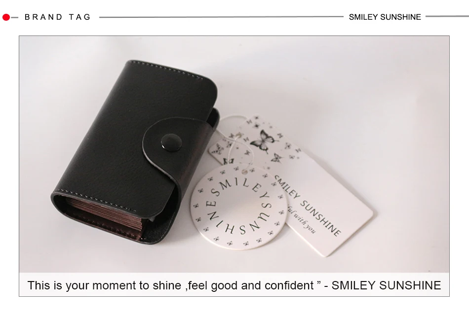 SMILEY SUNSHINE, натуральная кожа, бизнес-держатель для карт, для мужчин и женщин, держатель для кредитных карт, id, чехол, мини-кошелек для карт, чехол