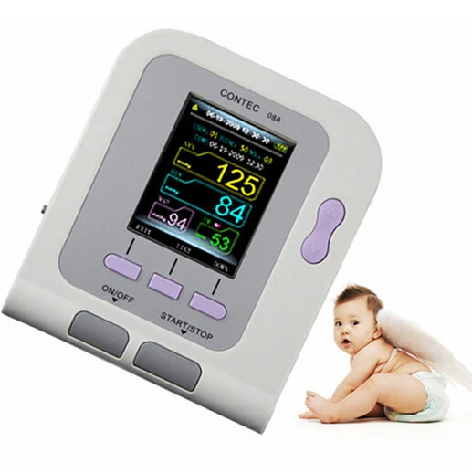 

Home Digital Arm Infant BP Monitor 08A + 6-11cm Cuff,CONTECMED Neonate/Infant Blood Pressure Monitor SPO2 PR PC Software