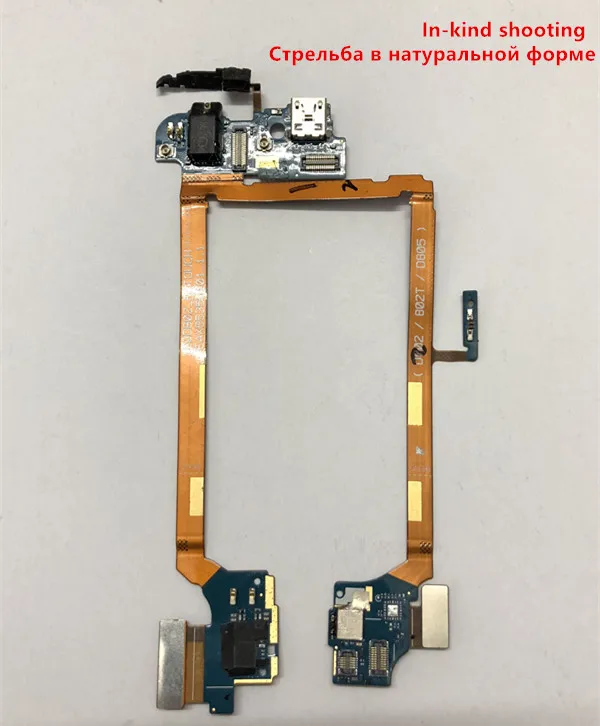 Heyman Flat Cable for LG G2 D802 G2 D805 headphone connector charge connector microphone with components used tested 