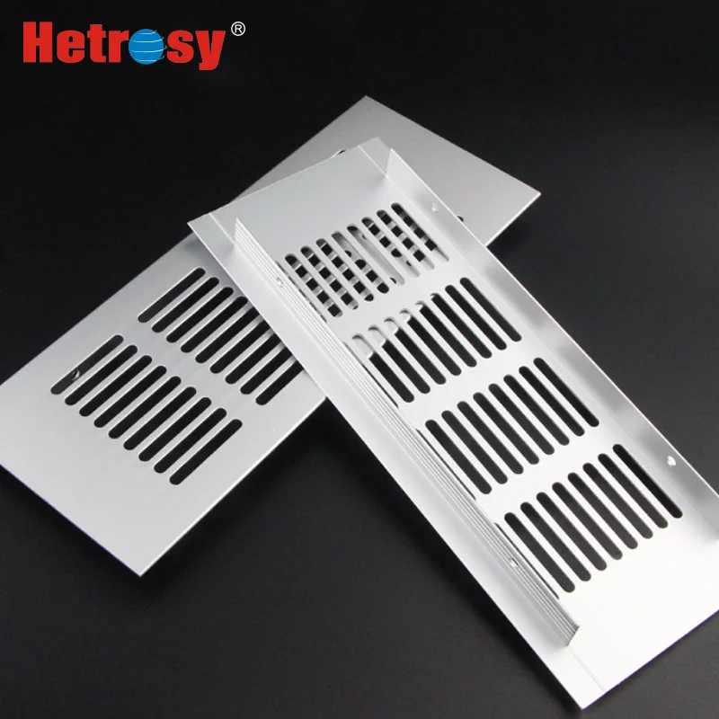 

Hetrosy 2PCS Aluminum Rectangular Air Vent Ventilator Grille For Closet Shoe Cabinet Air Conditioner W50/60/80MM Fast Express