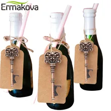 ERMAKOVA набор из 50 винтажных металлических ключей, открывалка для бутылок, сделай сам, для свадебной вечеринки, для гостей, деревенский Свадебный декор