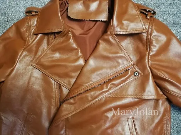 Outwear Mode Mince Femme En Véritable Partie Veste Club Maryjolan Brun Peau De Mouton Manteau Cuir Ol Élégante 6wXqHH4g