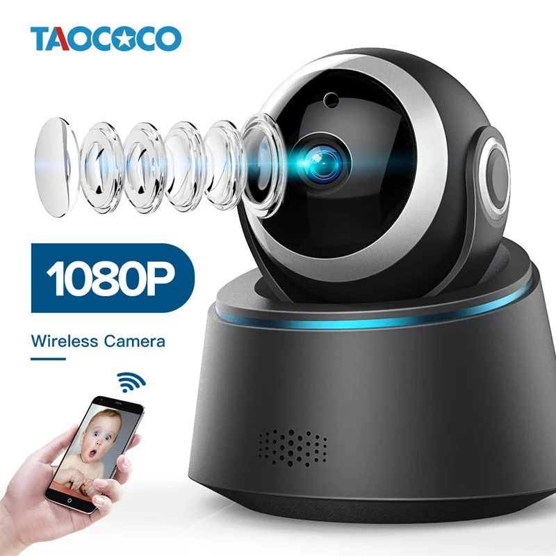 

TAOCOCO HD IP Camera Baby Monitor 1080P WiFi Security Camera Night Vision Surveillance Camera Motion Detection Wireless/Wired