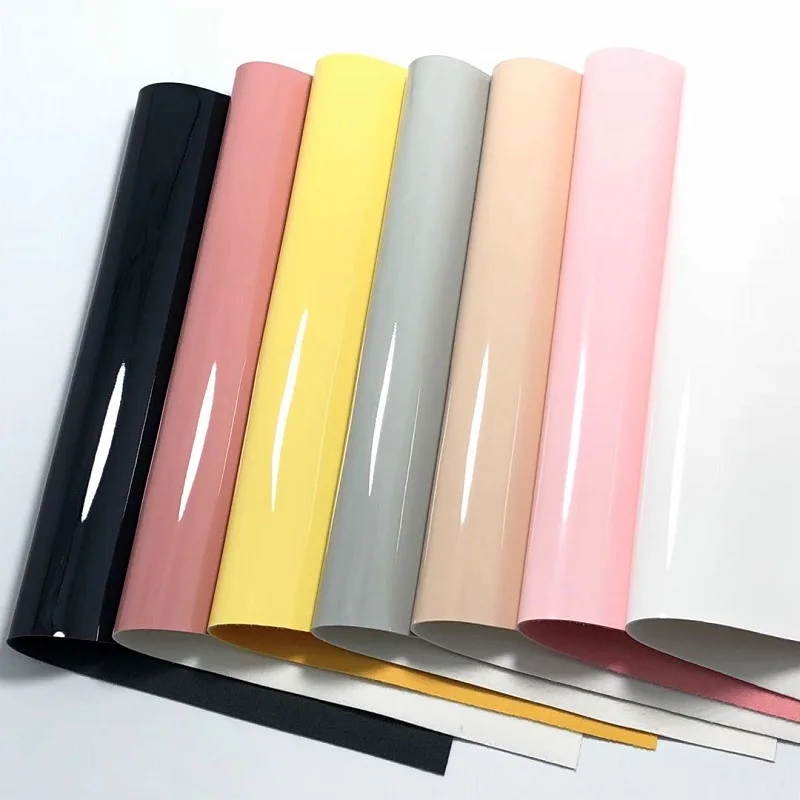 

1PCS A4 SIZE 21X29cm Alisa Glitter Cuero Sintetico Patent Leather DIY hair Accessroies Craft Leather for DIY G17