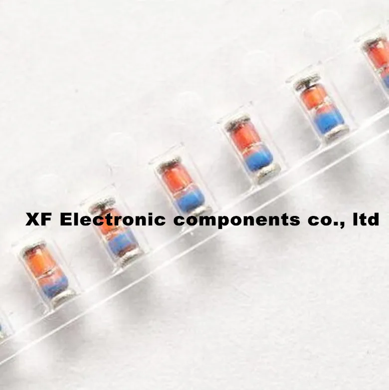 2500 шт./лот = 1 Катушка LL4148 L4148 4148 импульсный диод LL34 diode GEN PURP 100V 200MA SOD80 | Электронные