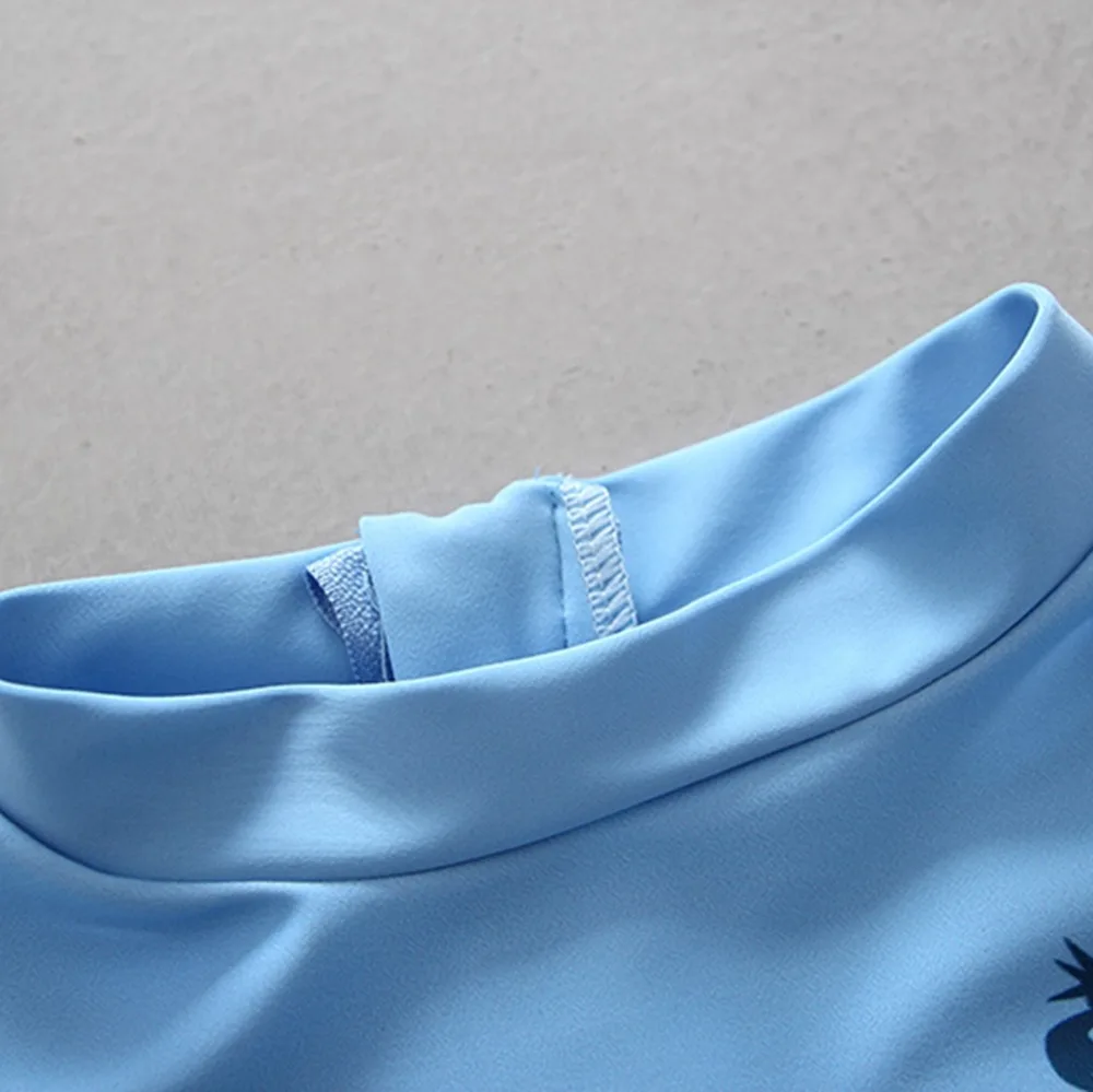 Billige UPF50 + Bademode Kinder Jungen Zwei Stück Separaten Schwimmen Anzüge Shark Blau Badeanzug für Kinder Rash Guards Badeanzüge für ein Kind