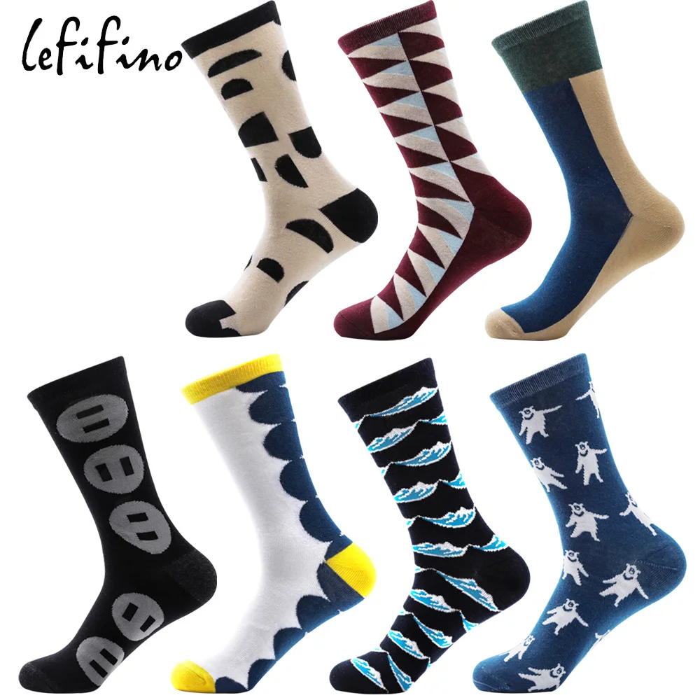 Buy mens funny novelty socks color long men winter