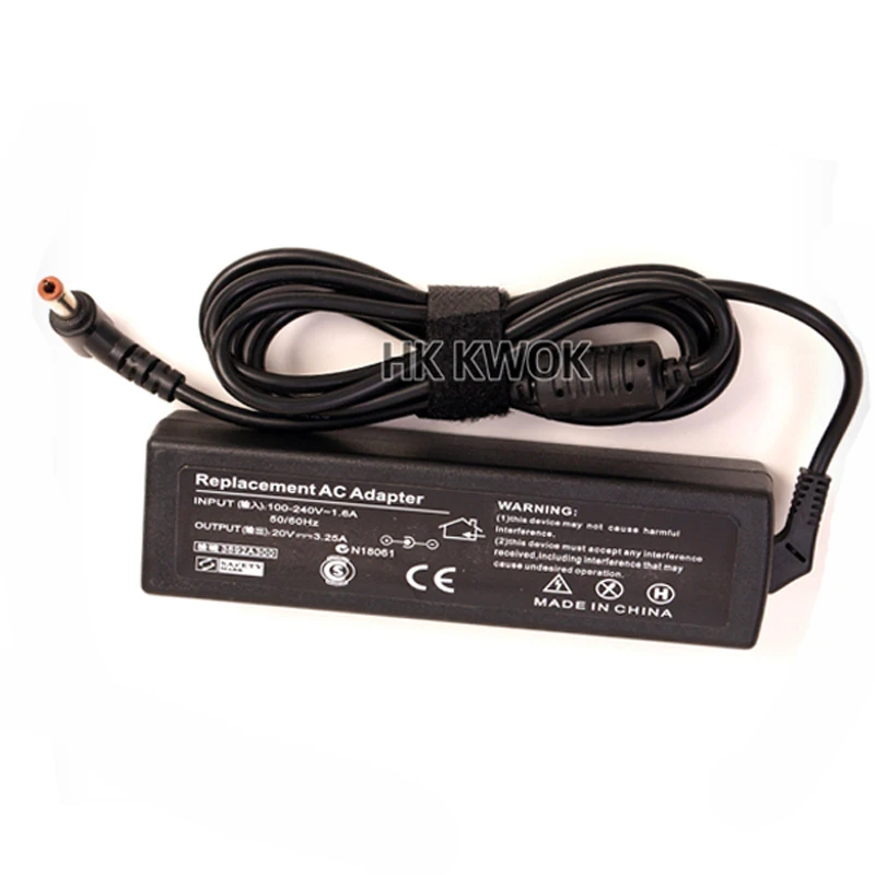 20V 3.25A 5.5*2.5mm AC Adapter Laptop Charger For Lenovo IBM B470 B570e G470 G770 Z400 P500 Series For Lenovo Laptop