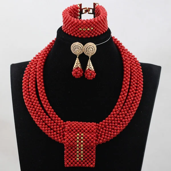 Fashion Wine Red Coral Beads Jewelry sets Handmade African Wedding Bridal/Women Beads Necklace Jewelry Set Free Shipping CJ852 Fashion Wine Red Coral Beads Jewelry sets Handmade African Wedding Bridal/Women Beads Necklace Jewelry Set Free Shipping CJ852